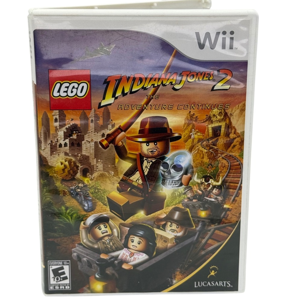 LEGO Indiana Jones 2 The Adventure Continues Nintendo Wii Game CIB